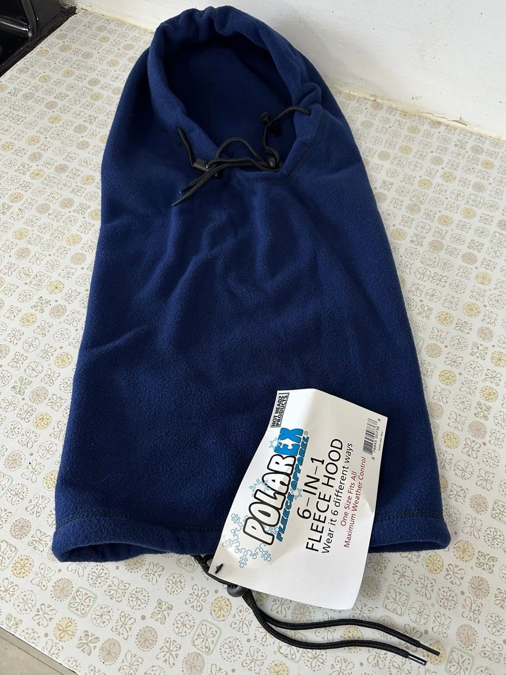 Men’s Navy Fleece Face Mask Hood